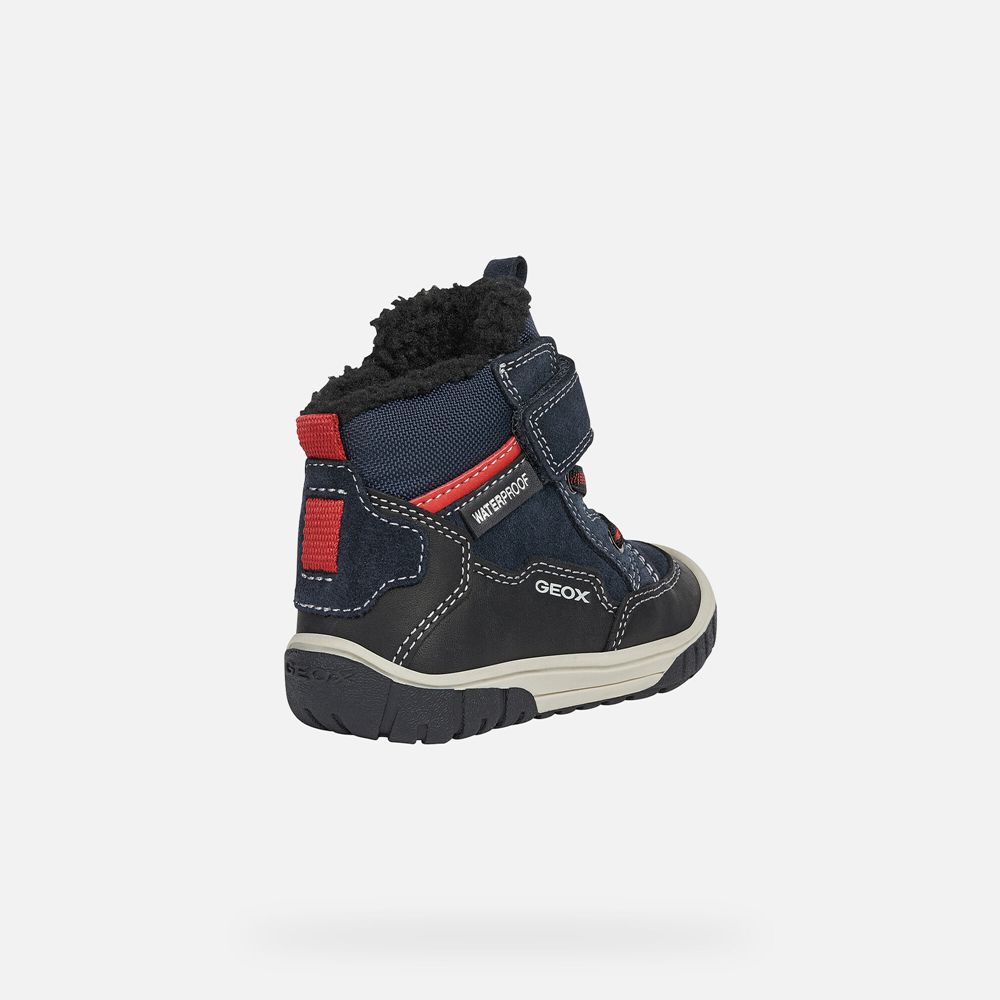 Geox Boots Navy/Black Omar Boy - Geox Baby Shoes - BRYQOW547